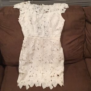 Beautiful white flower dress